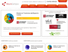 Tablet Screenshot of ineurocampus.com